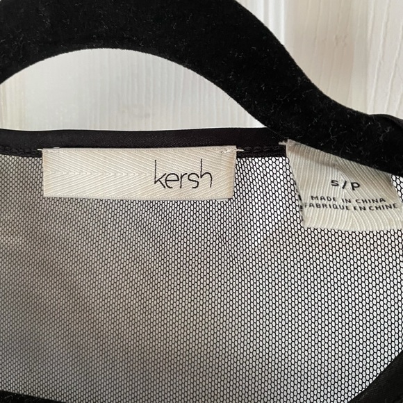 Sparkly Gold Polka Dot Sheer Top - Picture 4 of 4